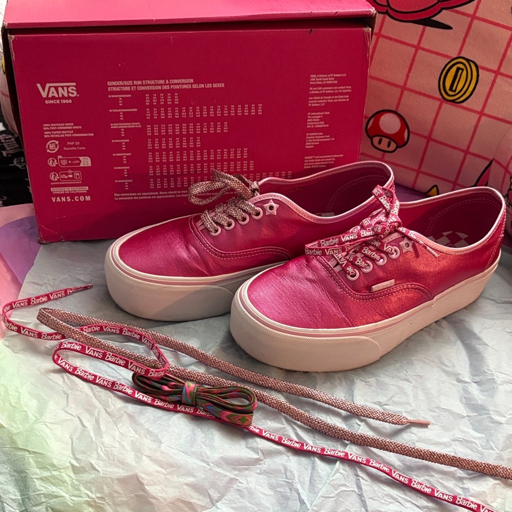 Vans Women's Pink Barbie Sneakers